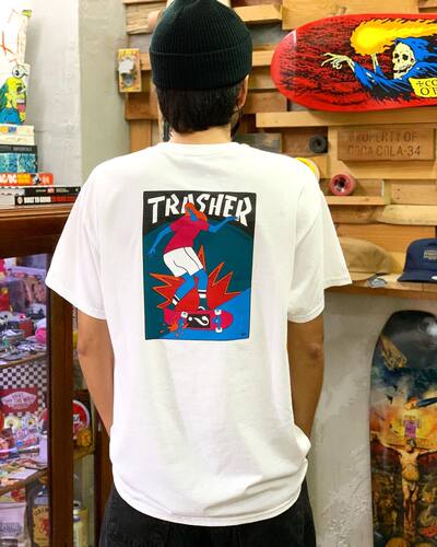 Thrasher滑板火焰短袖T恤