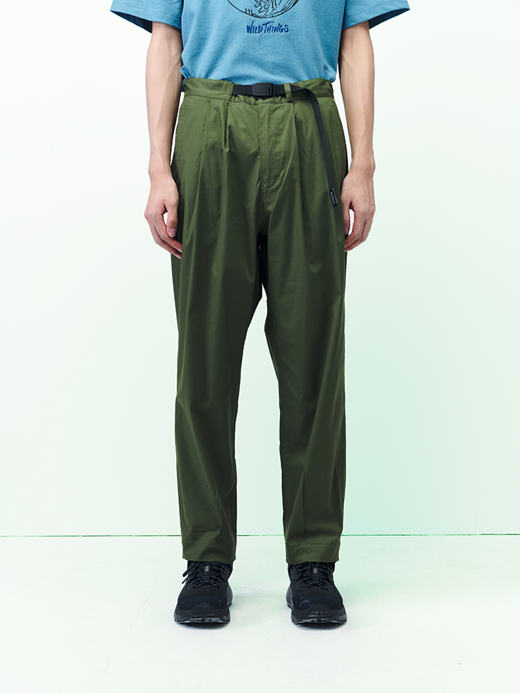 潮物Woo Wild Things Light 2 Tuck Pants 刺绣logo休闲直筒长裤 男装 休闲裤 原图主图