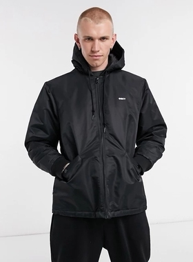 潮物Woo Obey Ultra Bomber Jacket 飞行员夹克棉服情侣连帽外套