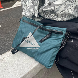 wander and GAC5 S3013 轻量尼龙单肩包 Gramicci 小野人联名款