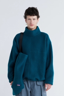 And Pullover Mini Sherpa 仿羊羔绒高领卫衣外套 Recycled Peaks
