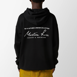 现货 Martine Rose Classic Hoodie 经典Logo印花宽松连帽衫卫衣