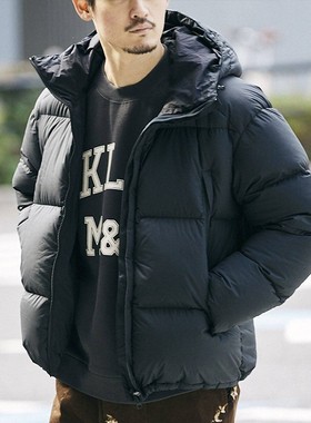 现货 Snow Peak Recycled Light Jacket 雪峰高领防水连帽羽绒服