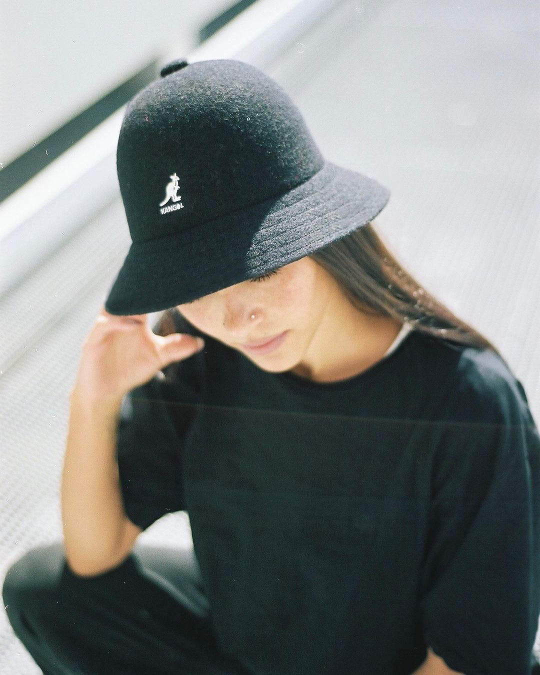 kangol刺绣休闲情侣渔夫盆帽