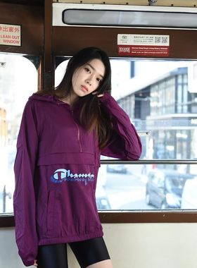 【清仓】 Champion Manorak Packable Jacket 冠军印花半拉链风衣