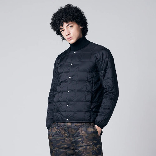 Taion104军事绗缝圆领羽绒服