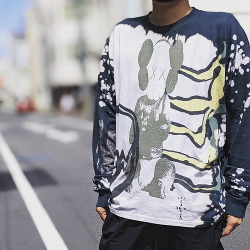 TravisScott三方联名长袖T恤