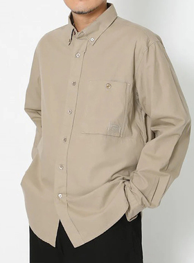 在仓 Snow Peak OG Cotton Poplin BD Shirt雪峰户外休闲长袖衬衫