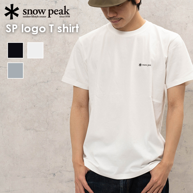 SnowPeak雪峰Logo印花短袖T恤