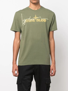 Two T恤 Island 潮物Woo Ink 石头岛刺绣图案印花短袖 Stone Tee