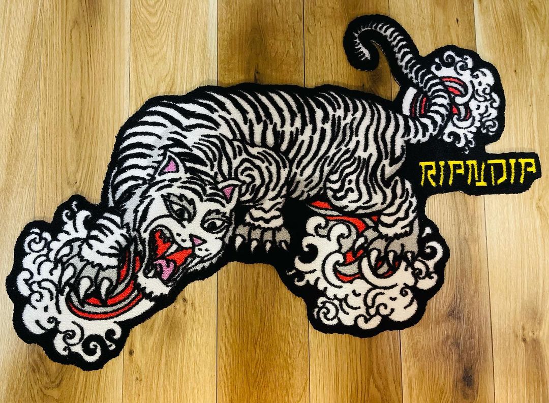 Ripndip贱猫老虎短绒地毯