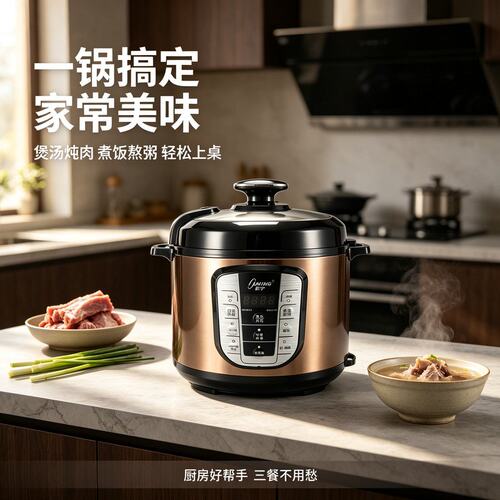 OUNIN欧宁电压力锅家用多功能大容量不锈钢智能电饭煲锅特价清仓