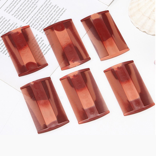 家用密疏去头屑老式闭子梳头篦子虱子梳加密木刮狮子儿童小孩梳子