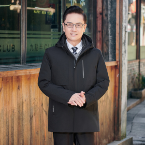 ET106*白鹅绒服中年男士羽绒服冬装外套可脱卸内胆厚送爸爸 *P245图片
