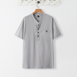 TS20*夏季风男士短袖薄款凉感T恤禅服居仕服*P60，男装T恤，星座1516（原B303）