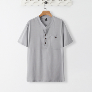 TS20* 夏季风男士短袖薄款凉感T恤禅服居仕服 *P60图片