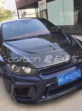 大众Scirocco尚酷R改装ASPEC款碳纤维开孔机盖 尚酷R引擎盖车头盖
