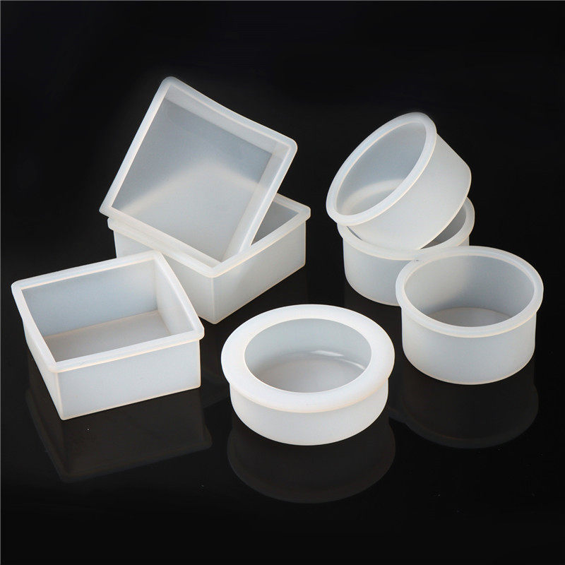 单孔圆形方形硅胶模具  手工皂烘焙蛋糕滴胶蜡烛模 耐高温