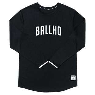 BALLHO秋季 男t恤女速干排汗运动篮球衣服宽松跑步训练 投篮服长袖
