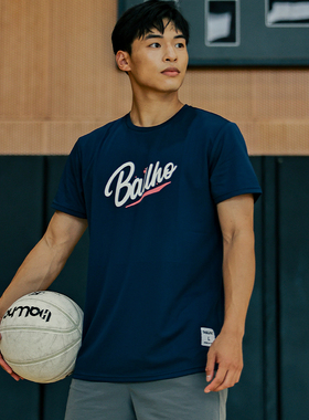 BALLHO夏季运动T恤男篮球短袖速干衣透气排汗训练美式半袖投篮服