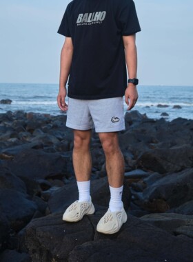 BALLHO夏季毛圈运动短裤男中裤宽松训练跑步裤子女透气篮球五分裤