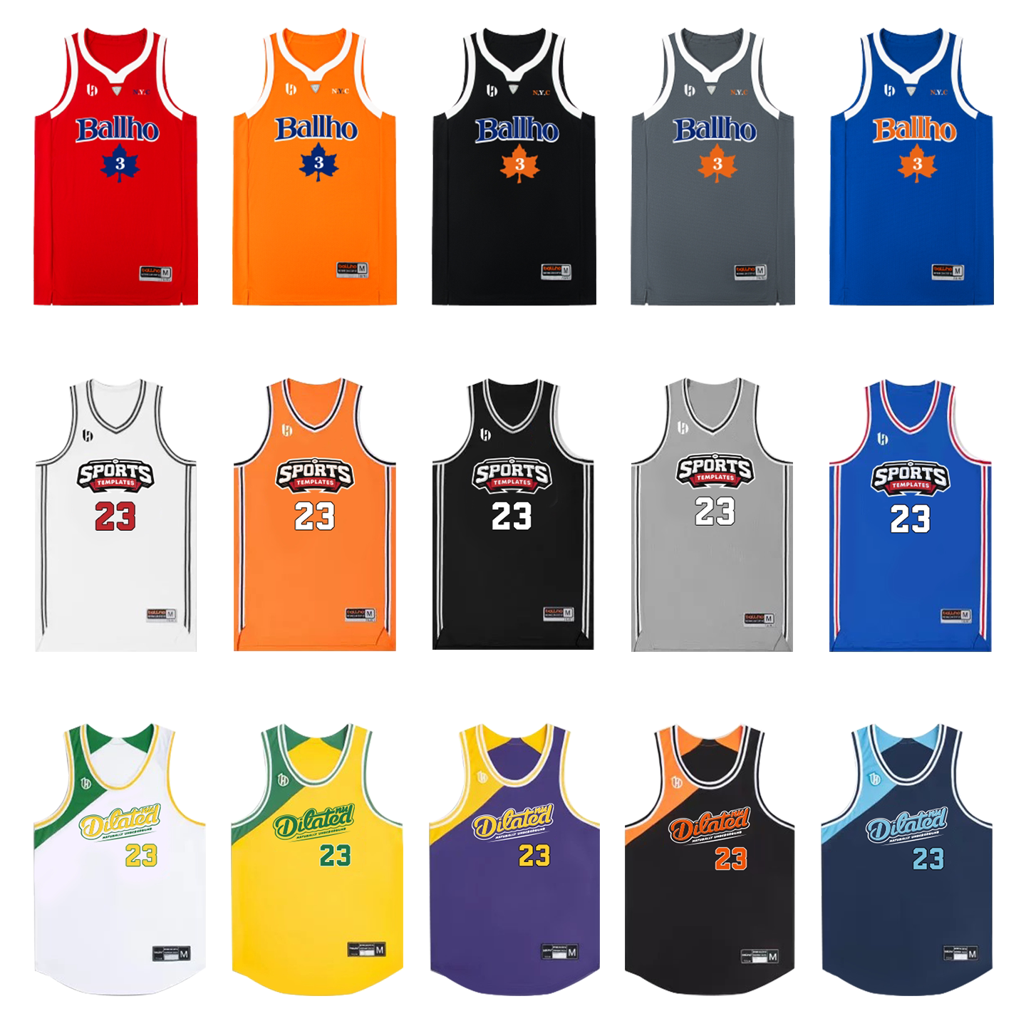 BALLHO定制篮球服比赛衣服套装图片