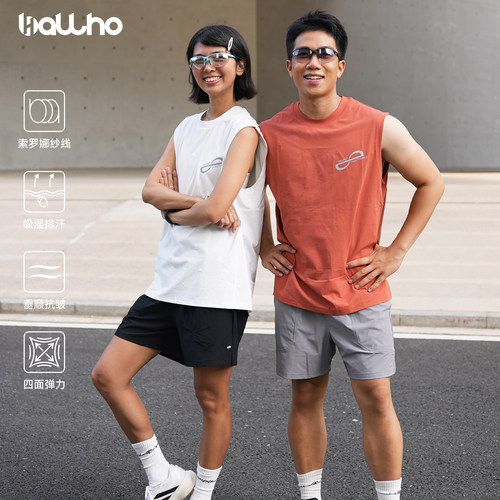 BALLHO运动速干无袖t恤跑步上衣