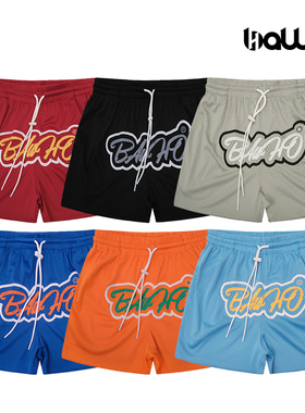 BALLHO新美式篮球速干短裤实战训练运动裤夏季宽松版型透气四分裤