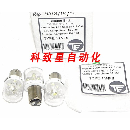 工业配件TEXELCO SRLTYPE 11NF9 LED 灯 115V AC BA15D（3 盒）