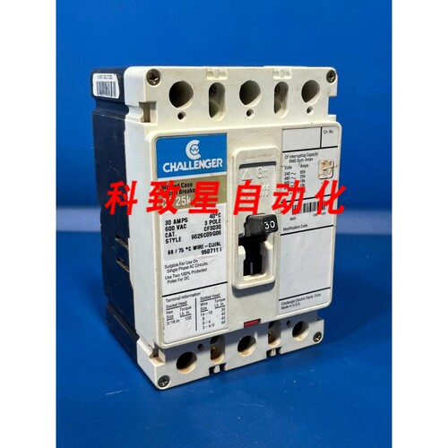 工业配件CF3030 25K 30A 600VAC 3P模壳断路器