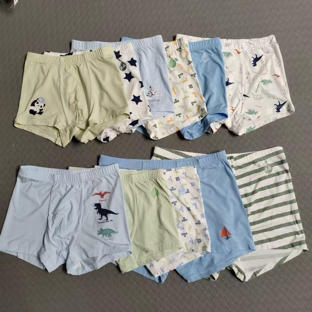 男童松家莫代尔柔软舒服弹力立体中大童平角四方内裤110-175码