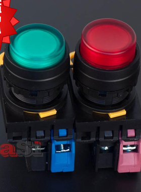 ID 和泉EC款凸头自锁式带灯按钮YW1L-M2E10Q4R/G/Y/W/S一常开