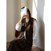 灯芯绒内里暖度max 「MISAZ」俏皮叠穿 大口袋羊羔毛纽扣马甲