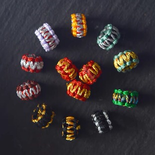 手绳挂绳配饰平结线圈璎珞结璎珞圈手工线圈diy配件拉环文玩拉圈