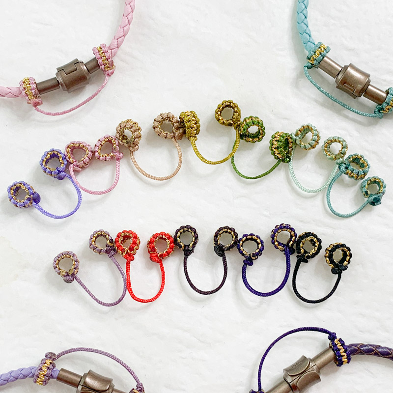 手链防丢安全链手工编织璎珞圈绳线圈适用3mm 转运珠手链diy