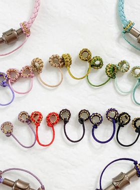 手链防丢安全链手工编织璎珞圈绳线圈适用3mm 转运珠手链diy