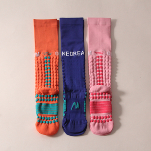 专业跑步压缩袜梯度压力+3D防滑豆不打滑护踝关节防震减震长筒袜