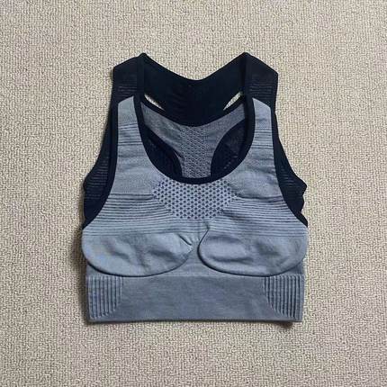 33221NY运动内衣女背心式镂空透气速干无胸垫美背健身瑜伽文胸
