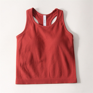 ebb一体式健身衣女修身显瘦透气跑步上衣显瘦休闲普拉提瑜伽背心