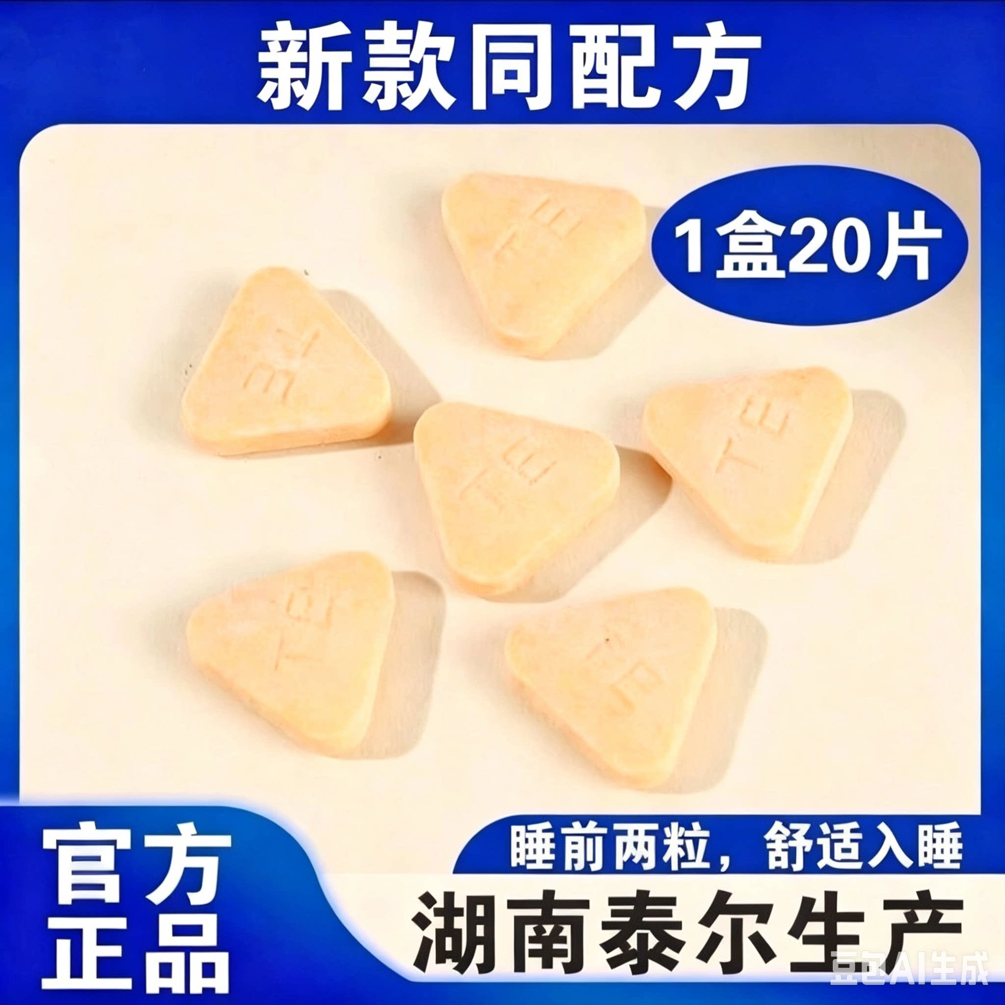 官网好力睡甜梦牛奶蛋白复合压片糖果升级甜梦微商同款正品