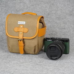 松下防水复古帆布S9 GX9 GX85 GF10 G100便携防撞微单肩挎相机包
