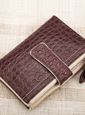 包邮R.king女钱包短款银包大容量手包多功能皮夹头层牛皮拉链钱夹