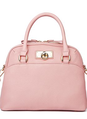 瑕疵R.king品仕女锁扣贝壳包真皮斜挎包单肩可调节休闲复古手提包