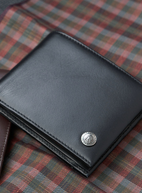 清货R.king品仕钱包男短款皮夹子头层牛皮大容量横款二折卡位钱夹