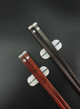 黑酸枝木筷子黑色日式乌木原木实木越南贝壳无漆防霉高端高档家用