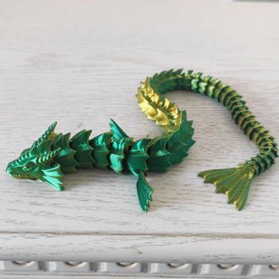 3D打印小翅膀海龙动漫魂兽海蛇关节可动摆件模型手办神兽网红玩具