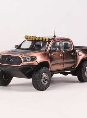 GCD 1/64合金汽车模型丰田塔科玛TACOMA皮卡宽体改装收藏古铜色