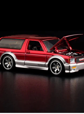 现货风火轮RLC红线俱乐部64比例GMC Typhoon台风红色合金车模收藏