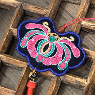 【畲族非遗文创】纯手工刺绣福蝶香包挂件 民族风伴手礼 香囊车挂