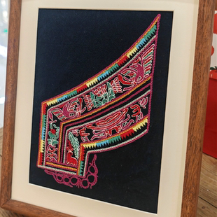 【畲族非遗文创】纯手工畲族刺绣挂画 民族风装饰摆件 畲服元素